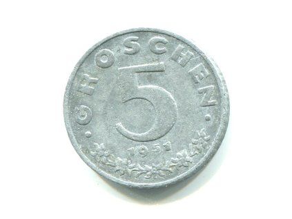 RAKOUSKO. 5 Groschen 1951.