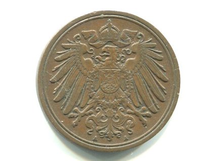 NĚMECKO. 1 Pfennig 1908/A.