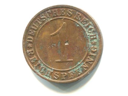 NĚMECKO. 1 Reichspfennig 1931/D.