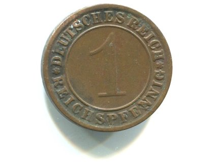 NĚMECKO. 1 Reichspfennig 1931/E. KM-37