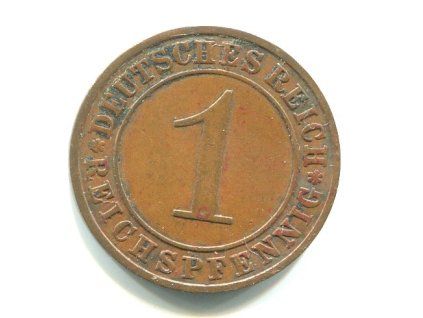 NĚMECKO. 1 Reichspfennig 1925/A.
