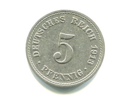 NĚMECKO. 5 Pfennig 1913/A.