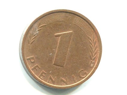 NĚMECKO. 1 Pfennig 1974/F.