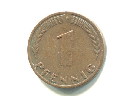 Německo. 1 Pfennig 1968/F.