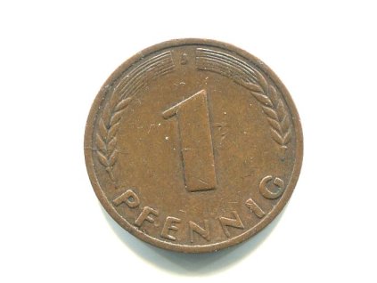 Německo. 1 Pfennig 1969/J.