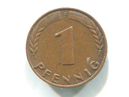 Německo. 1 Pfennig 1950/F.