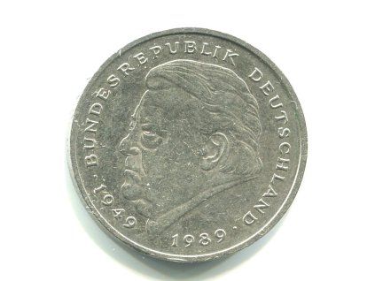 NĚMECKO. 2 Mark 1991/F. Strauss. KM-175.