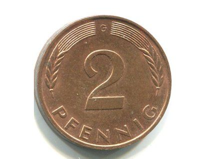 NĚMECKO. 2 Pfennig 1991/G.