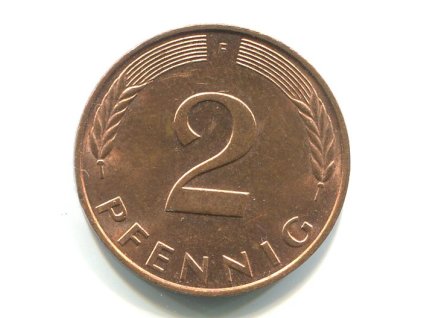NĚMECKO. 2 Pfennig 1991/F.