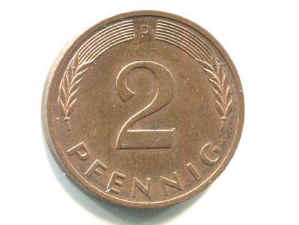 NĚMECKO. 2 Pfennig 1984/D.
