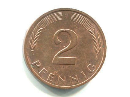 NĚMECKO. 2 Pfennig 1982/J.