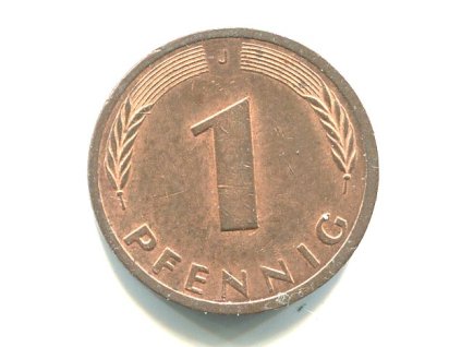 NĚMECKO. 1 Pfennig 1991/J
