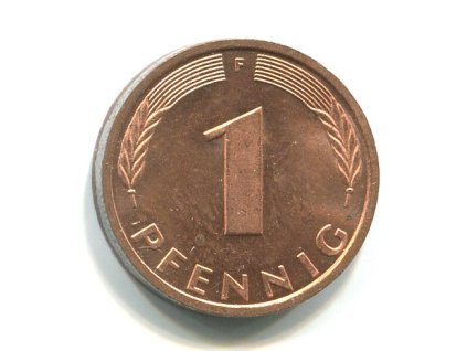 NĚMECKO. 1 Pfennig 1991/F