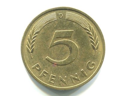 NĚMECKO. 5 Pfennig 1982/D