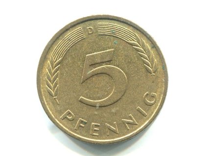 NĚMECKO. 5 Pfennig 1978/D