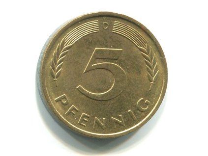 NĚMECKO. 5 Pfennig 1979/D