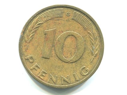 NĚMECKO. 10 pfennig 1985/G.