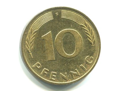 NĚMECKO. 10 pfennig 1985/F.