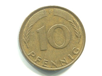 NĚMECKO. 10 Pfennig 1983/F
