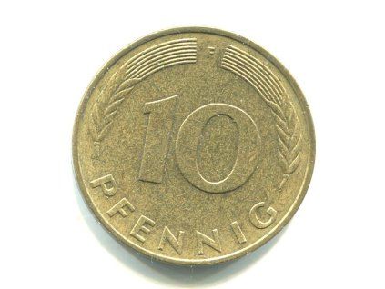 NĚMECKO. 10 Pfennig 1978/F