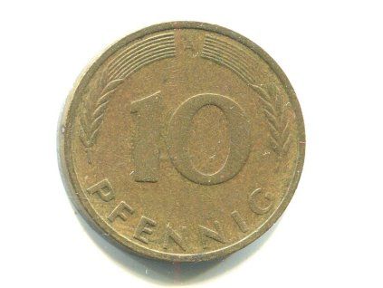 NĚMECKO. 10 Pfennig 1992/A
