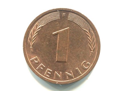 NĚMECKO. 1 Pfennig 1986/F