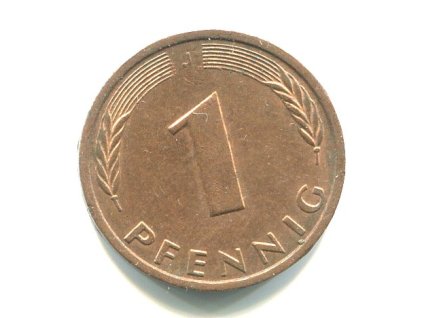 NĚMECKO. 1 Pfennig 1986/J