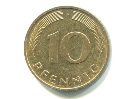 NĚMECKO. 10 pfennig 1995/F