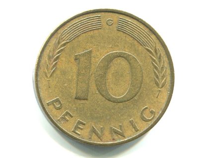NĚMECKO. 10 pfennig 1972/G.