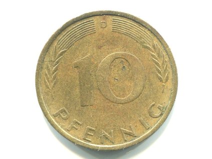 NĚMECKO. 10 pfennig 1972/D