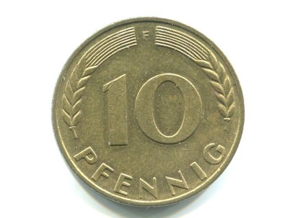 NĚMECKO. 10 pfennig 1971/F