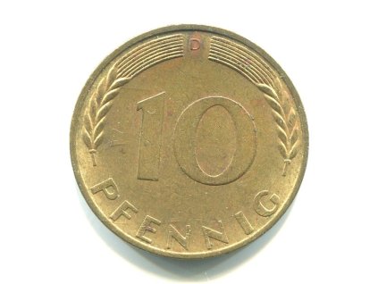 NĚMECKO. 10 pfennig 1970/D