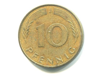 NĚMECKO. 10 pfennig 1979/J