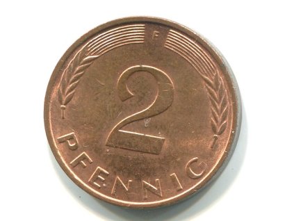 NĚMECKO. 2 Pfennig 1981/F