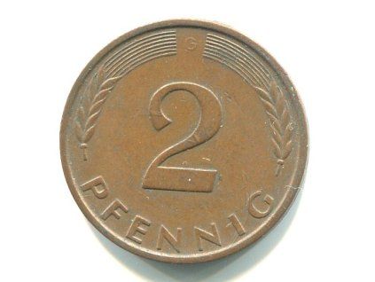 NĚMECKO. 2 Pfennig 1981/G