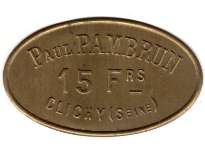 FRANCIE. Clichy / Seine. Restaurant Paul Pambrun. 15 Francs.