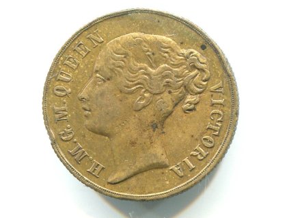 VELKÁ BRITÁNIE. Herní žeton. Cumberland Jack Token. Viktorie. TO HANNOVER. 1830.