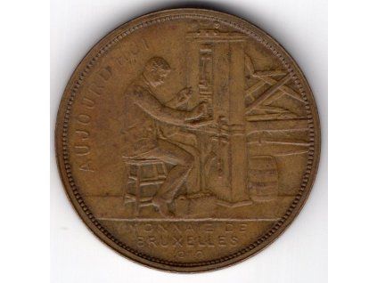 BELGIE. Monnaie de Bruxelles 1910.