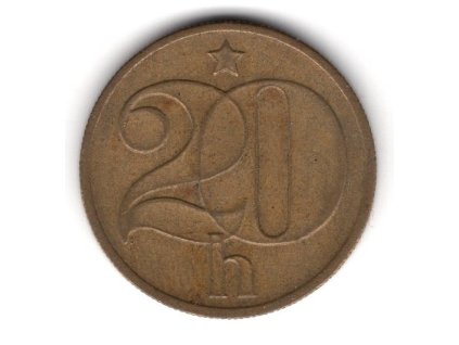 ČESKOSLOVENSKO. 20 haléřů 1977.