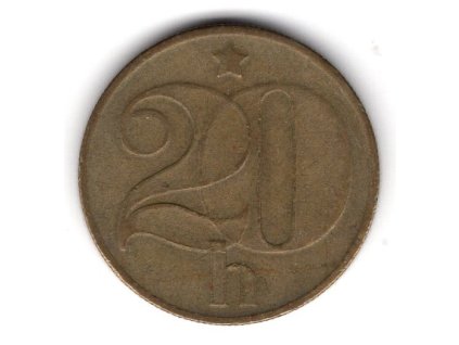 ČESKOSLOVENSKO. 20 haléřů 1977.