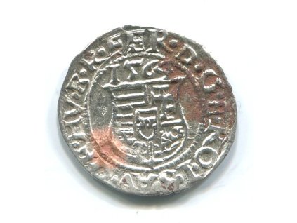 UHRY. Ferdinand I. Denár 1564/KB.