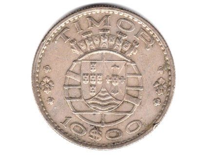 TIMOR. 10 escudos 1970.