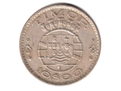 TIMOR. 10 escudos 1970.