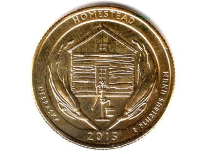 USA. 1/4 dollar 2015/P. Homestead. Pozlacený.