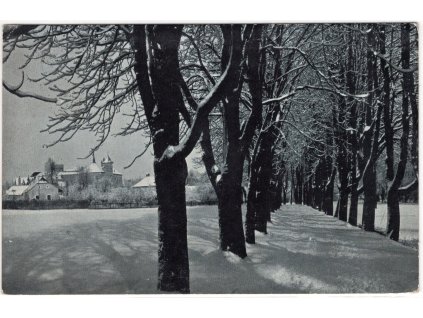 JINDŘICHŮV HRADEC. V zimě - Zámek.