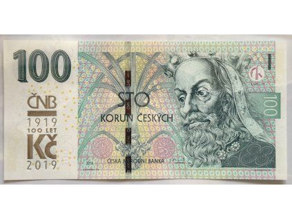 ČESKO. 100 korun 2018 s přetiskem ČNB. Série M 17. Hej. CZ 33.
