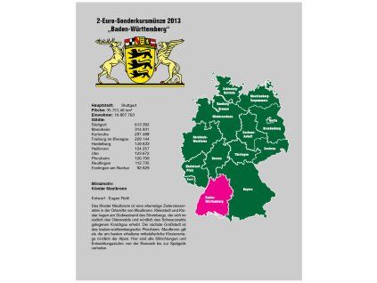 List TOPset na 2€ mince Německo - Bádensko-Württembersko - 1