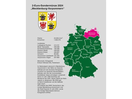 List TOPset na 2€ mince Německo - Meklenbursko - 1