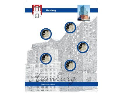 List TOPset na 2€ mince Německo - Hamburg - 1