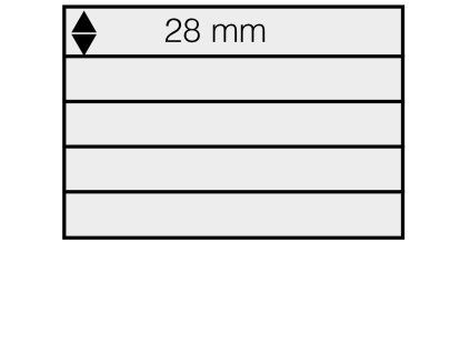 Zásobníkové karty DIN A5, 5 řádků 28 mm - 1